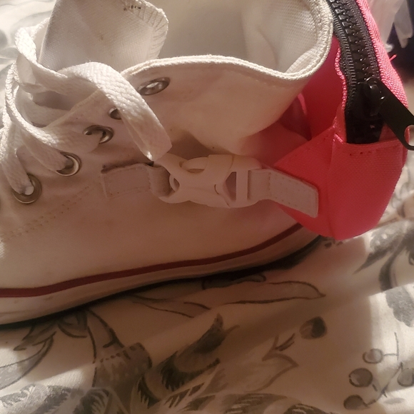 White Converse with Pink Fanny Pack - Picture 2 of 5